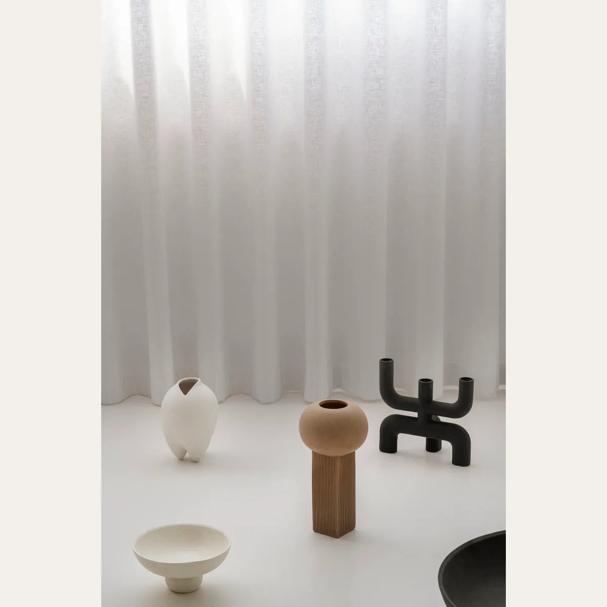 Подсвечник 101 COPENHAGEN, Cobra Candle Holder Coffee