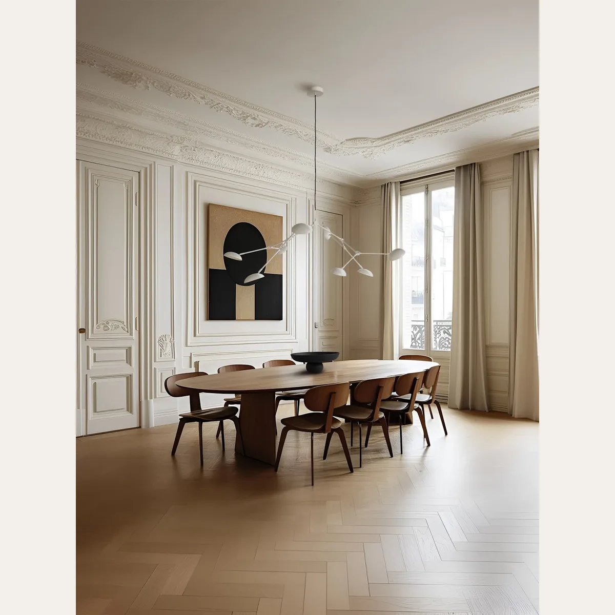 Drop Chandelier White