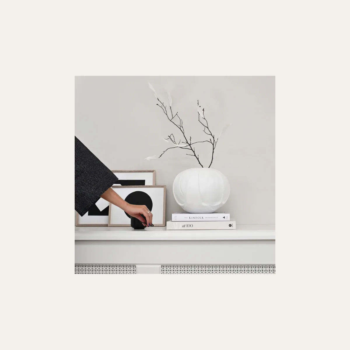 Orimono Vase Bone White