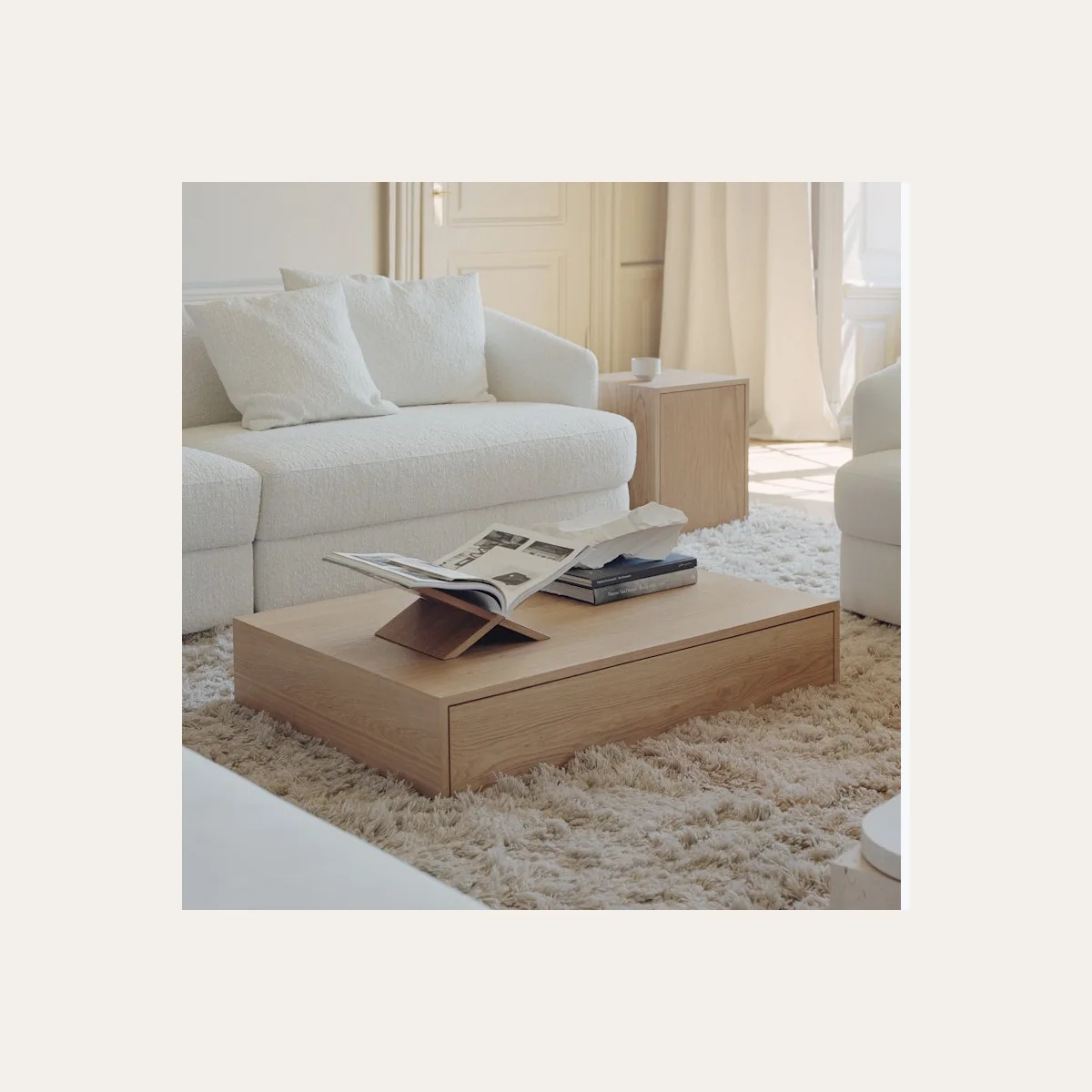 Mass Coffee Table w. Drawer