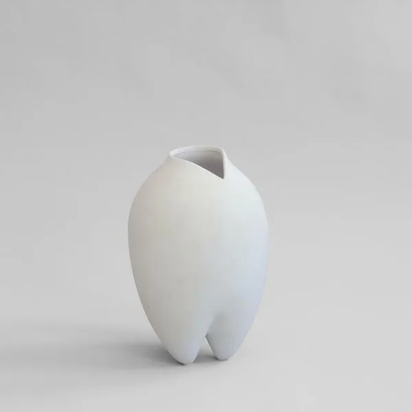 Sumo Vase, Slim Bone White