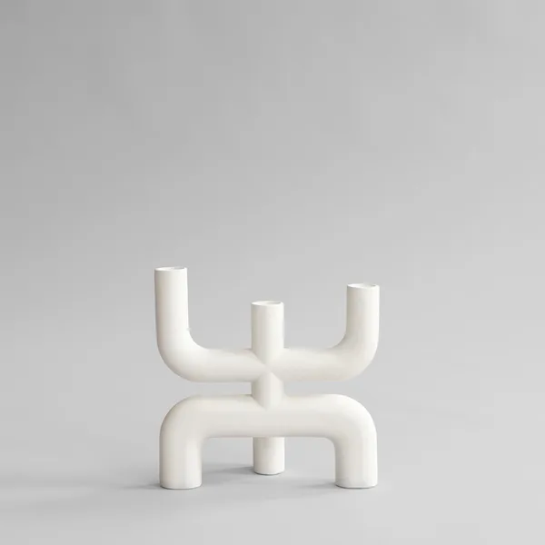 Cobra Candle Holder Bone White