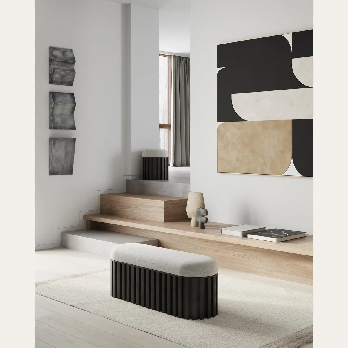 Пуф 101 COPENHAGEN Tribu Stool - Coffee