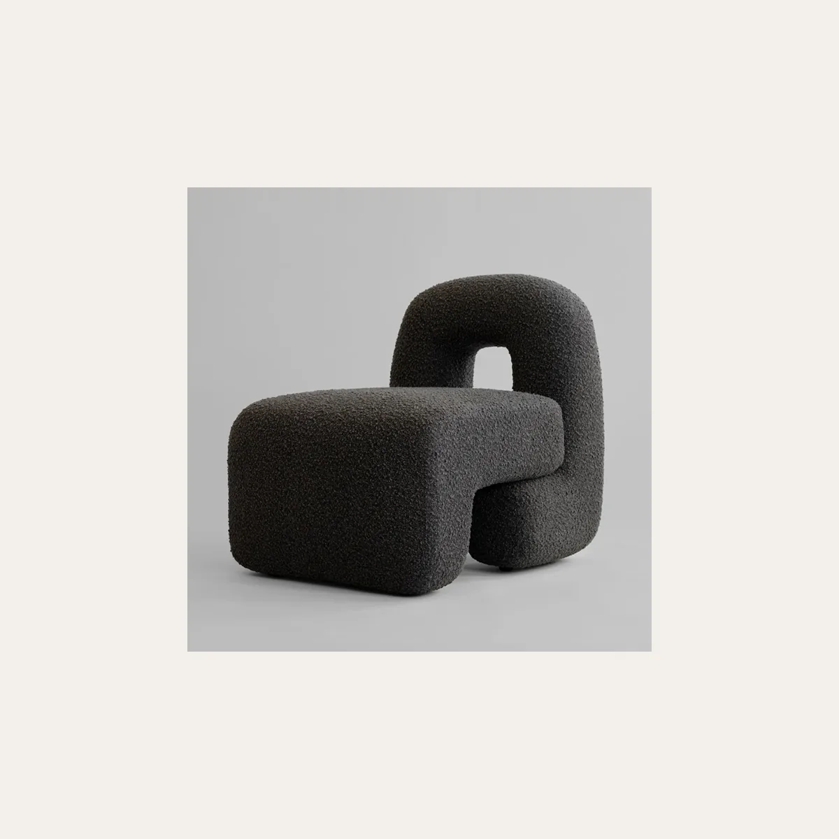 Daiku Lounge Chair - Deep Taupe