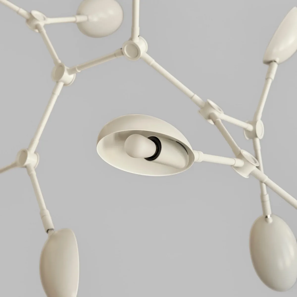 Drop Chandelier White