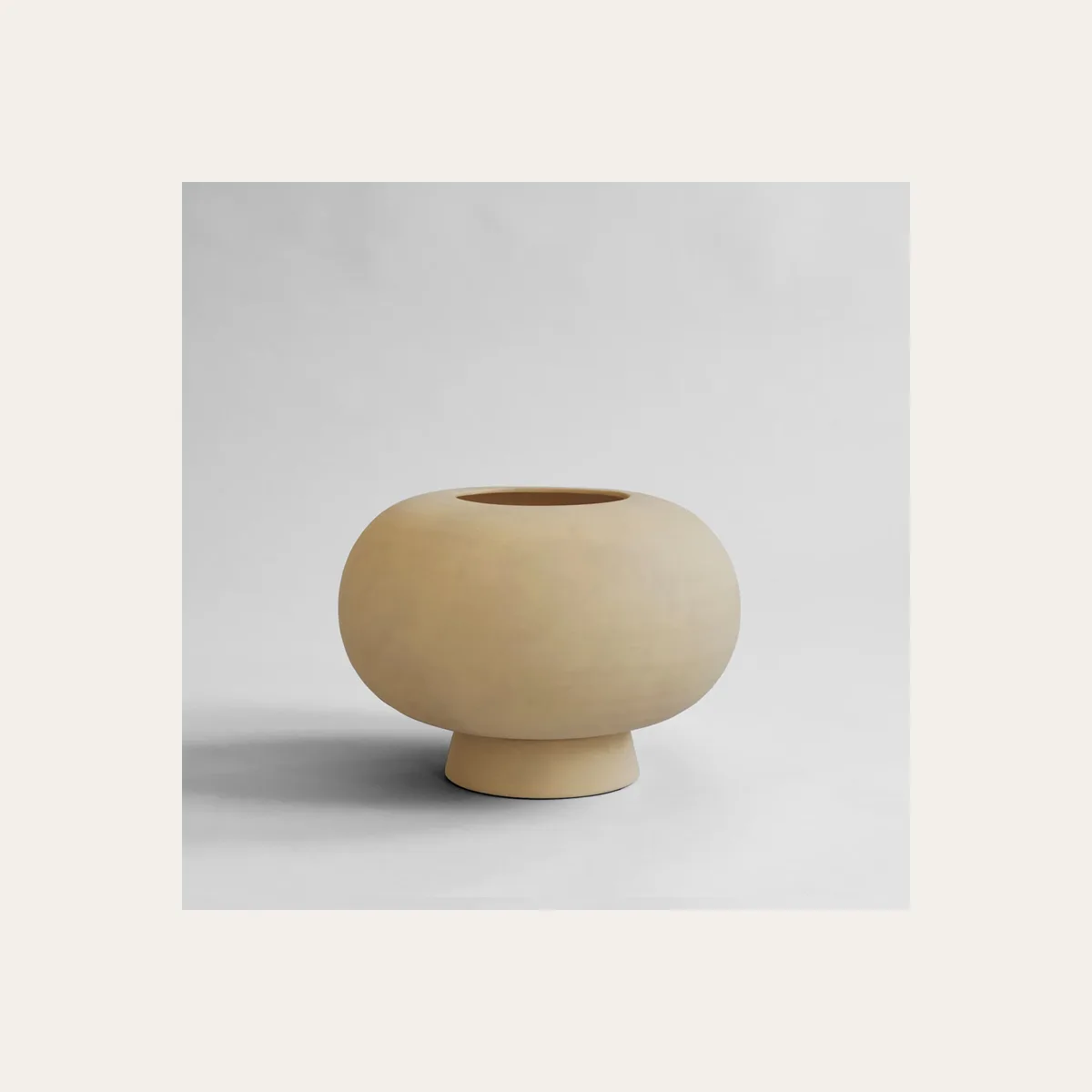 Kabin Vase, Fat - Sand