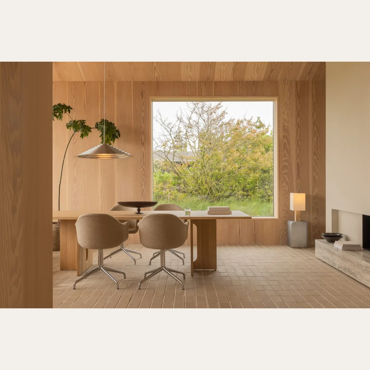 Nonna Table Lamp Travertine