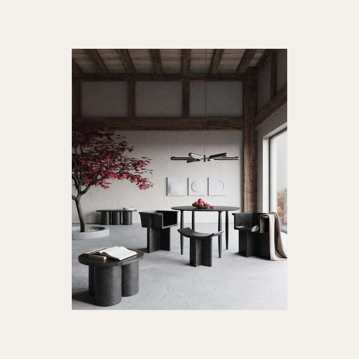 Скамья 101 Copenhagen Big Foot Bench в интерьере