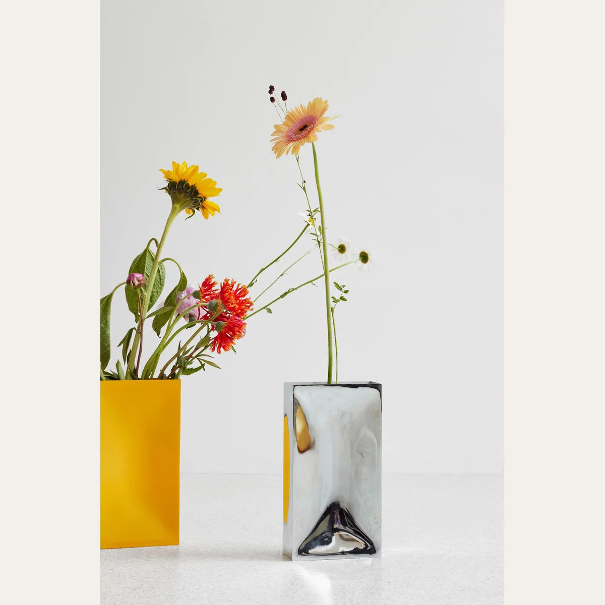 Into vase