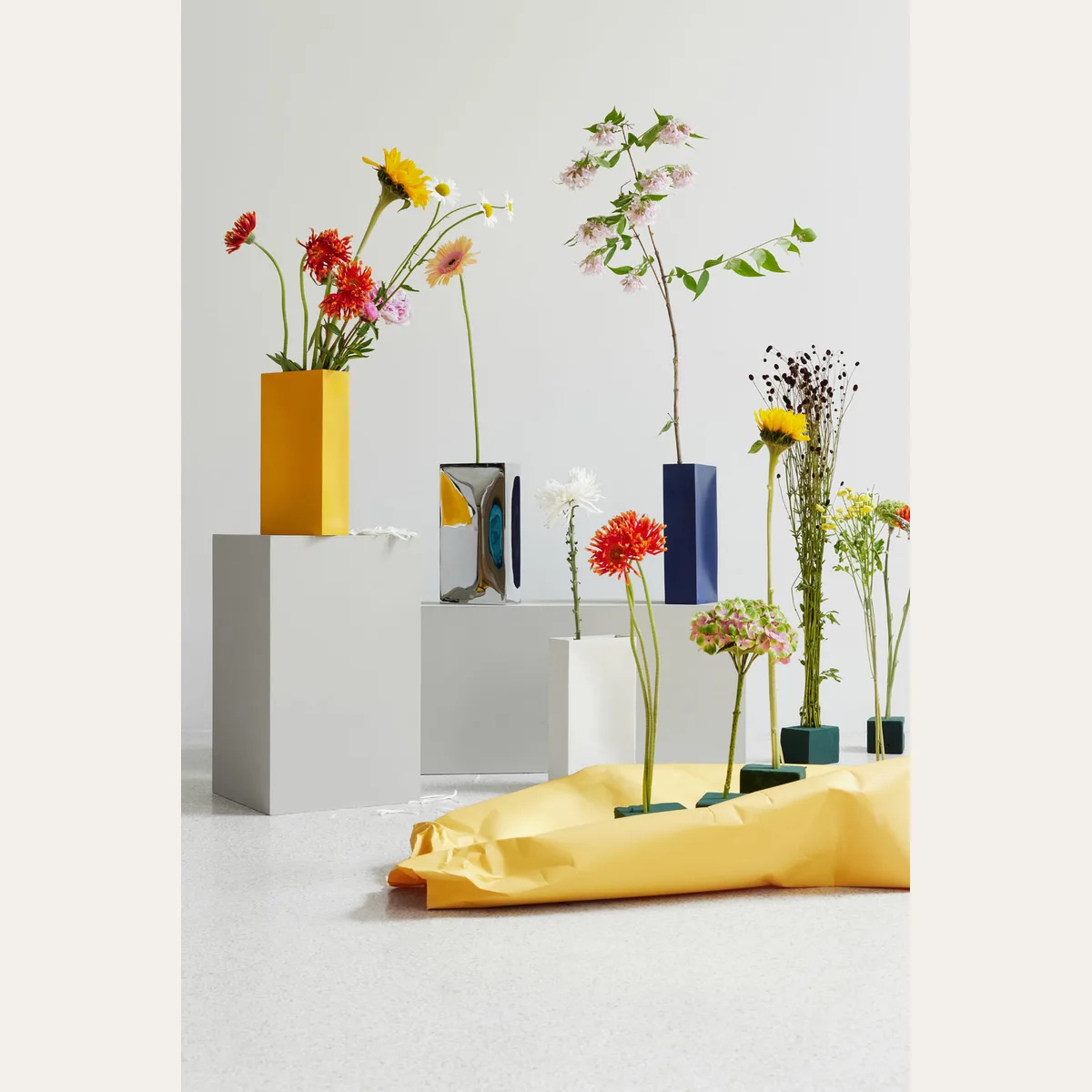 Into vase
