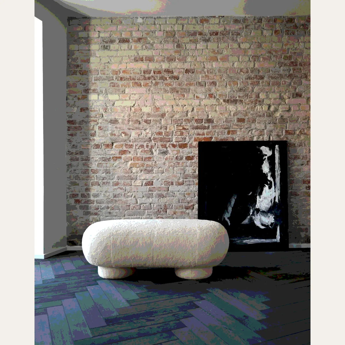 Big Foot Bench Sheepskin