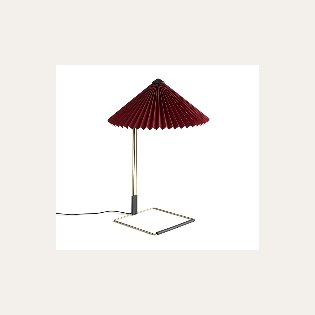 Matin table Oxide red