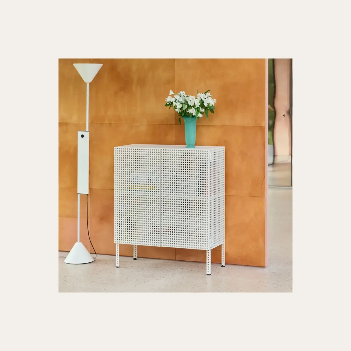 Perforated floor cabinet, medium