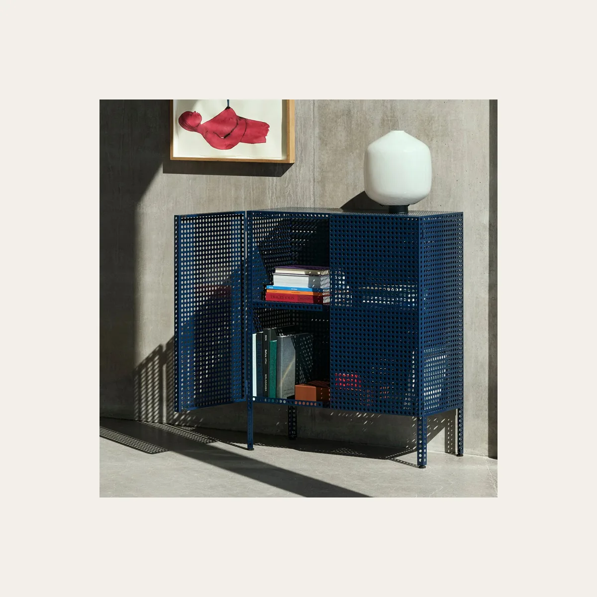 Perforated floor cabinet, medium