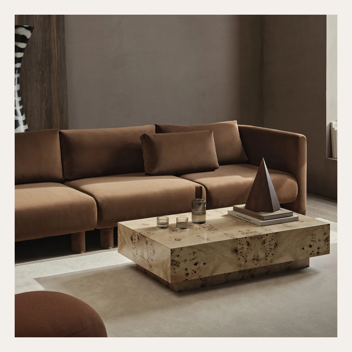 Burl Coffee Table
