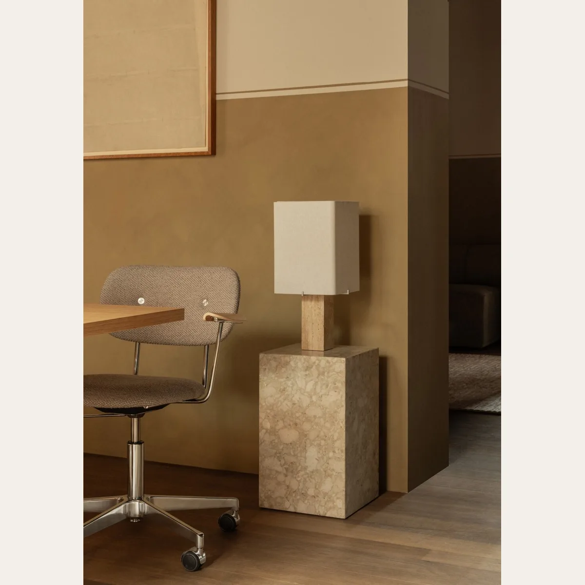 Nonna Table Lamp Travertine