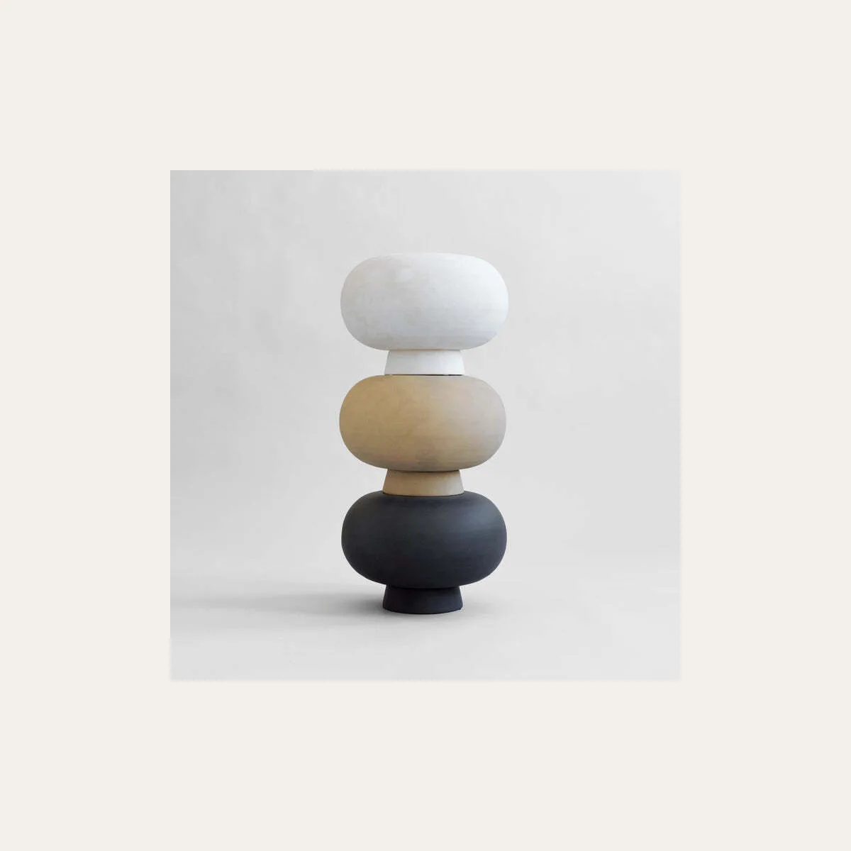 Kabin Vase, Fat - Sand