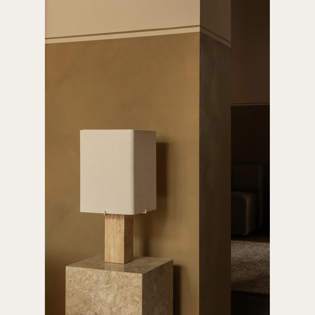Nonna Table Lamp Travertine