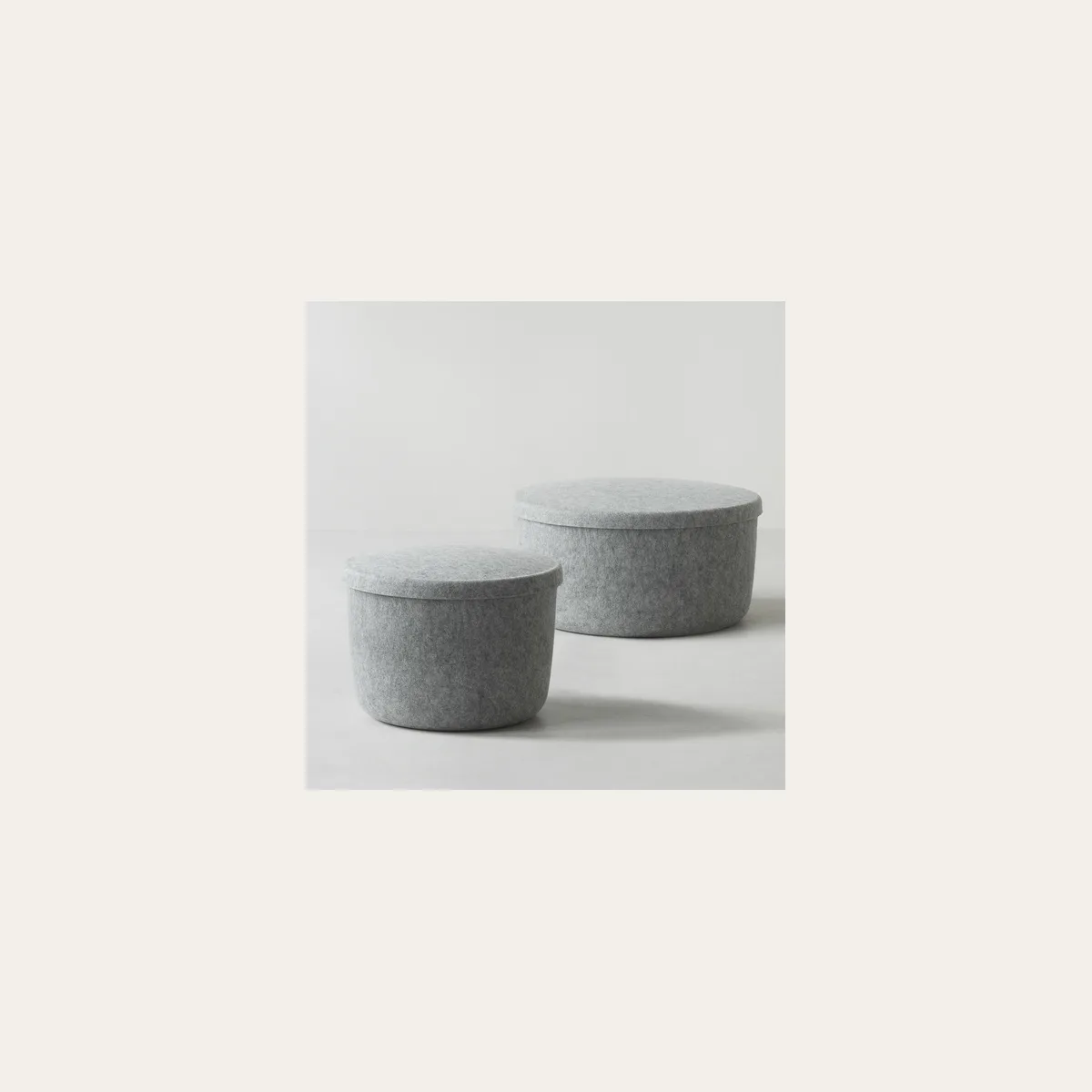 Hide Storage Pouf