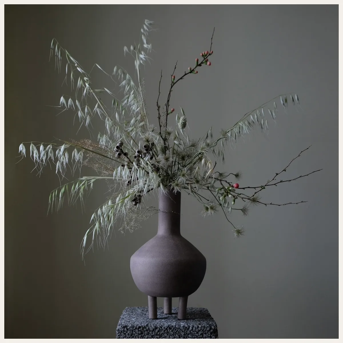 Duck Vase, Fat - Taupe