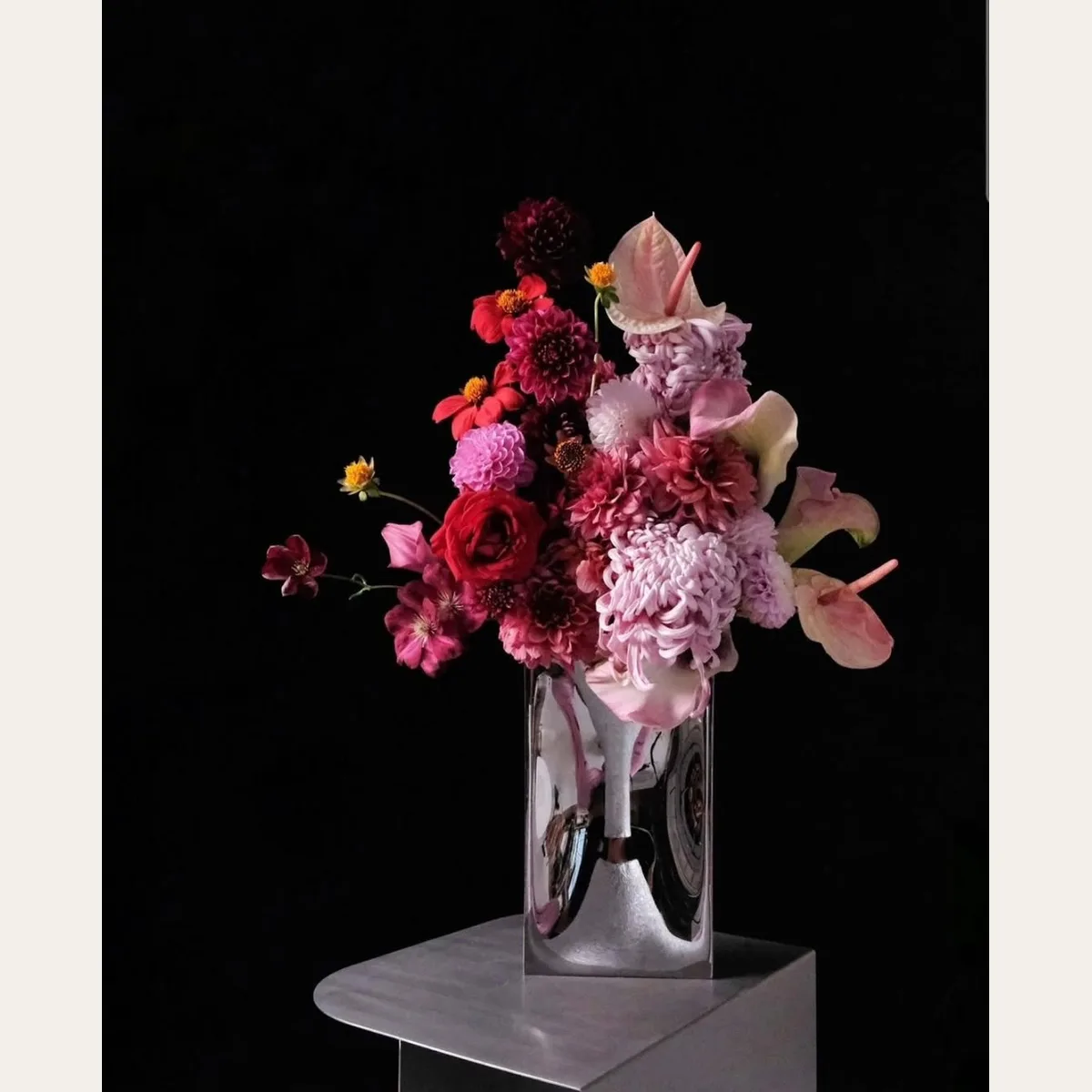 Into vase
