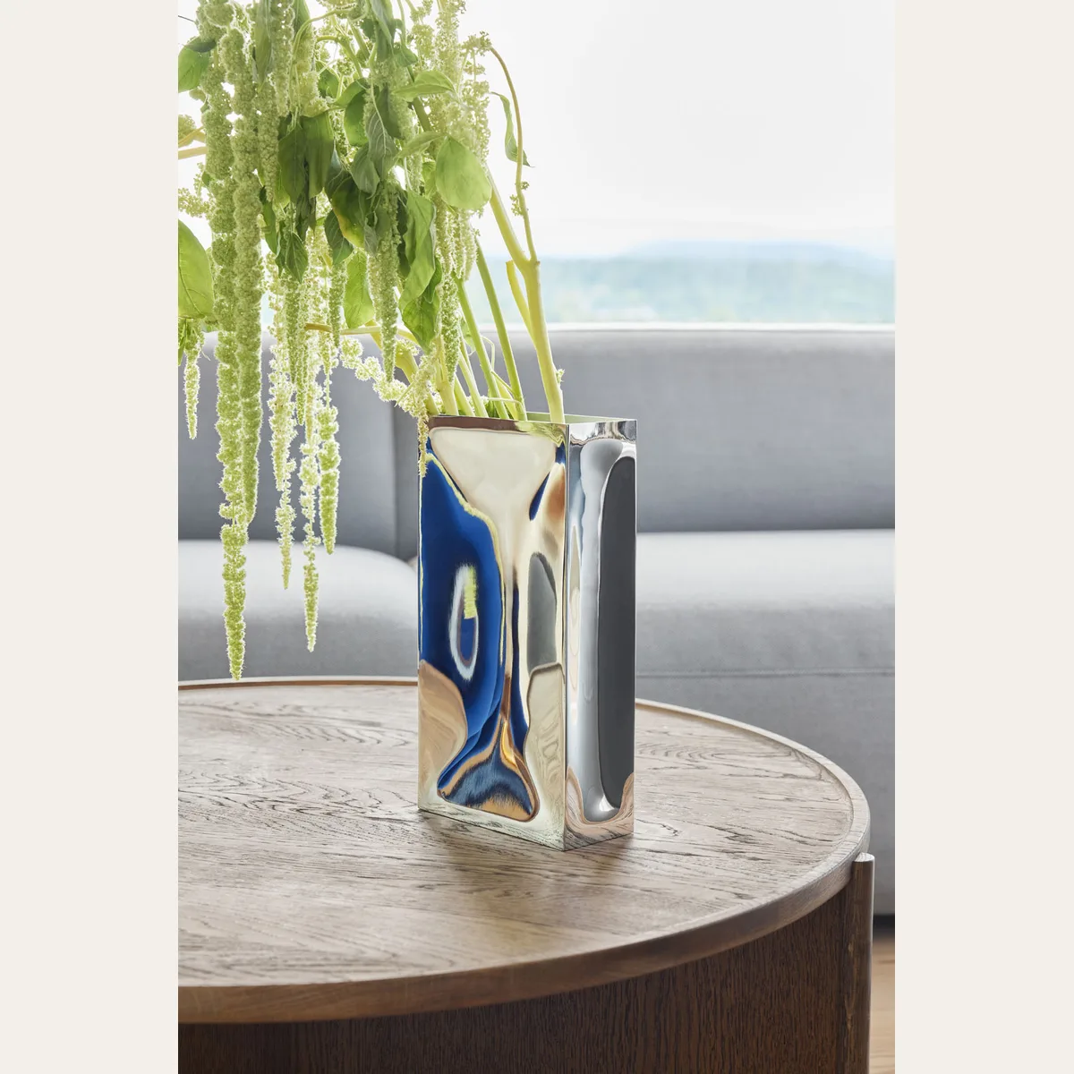 Into vase