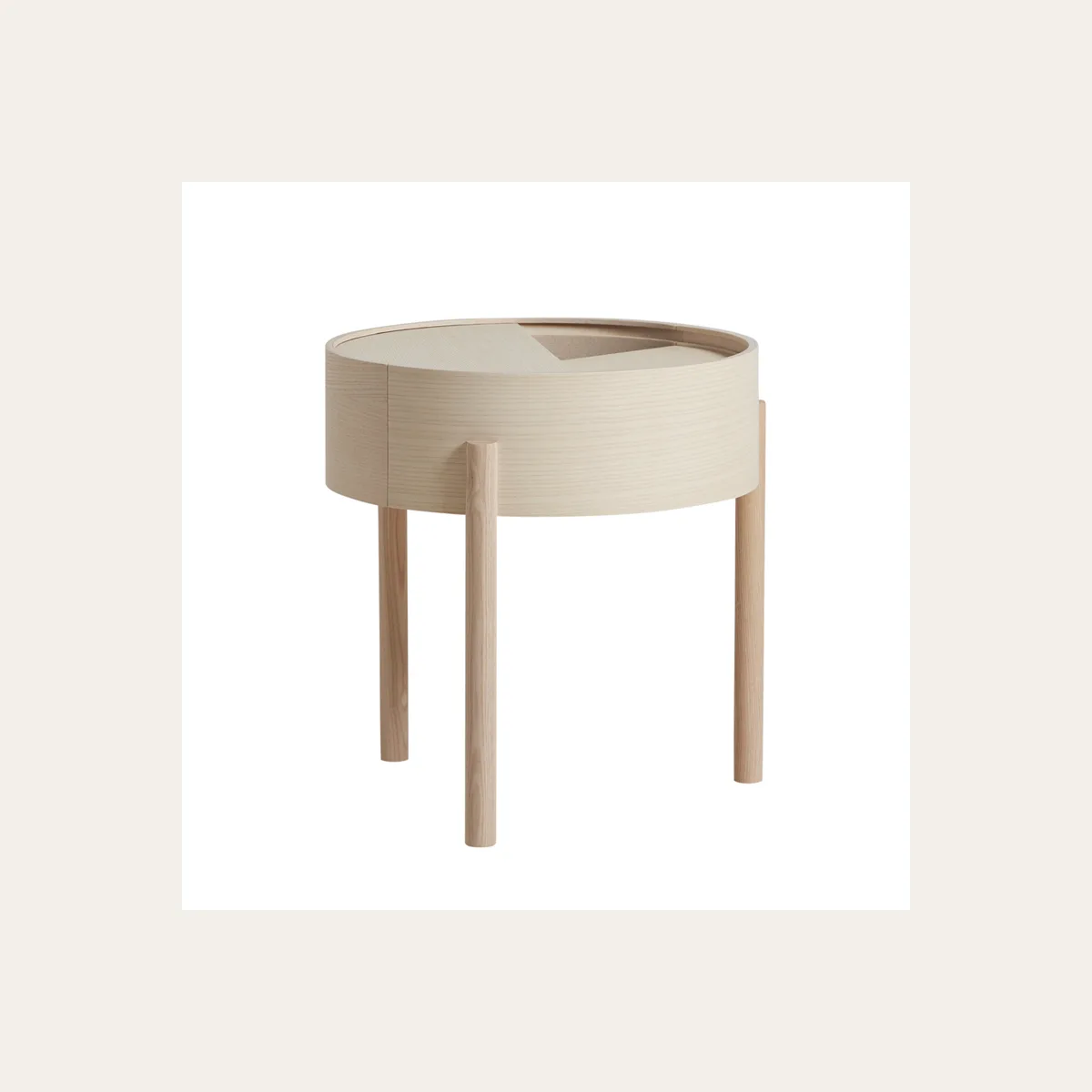 Arc coffee table 42 см white ash