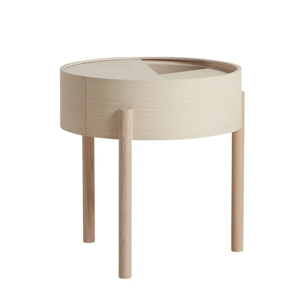 Arc coffee table 42 см white ash