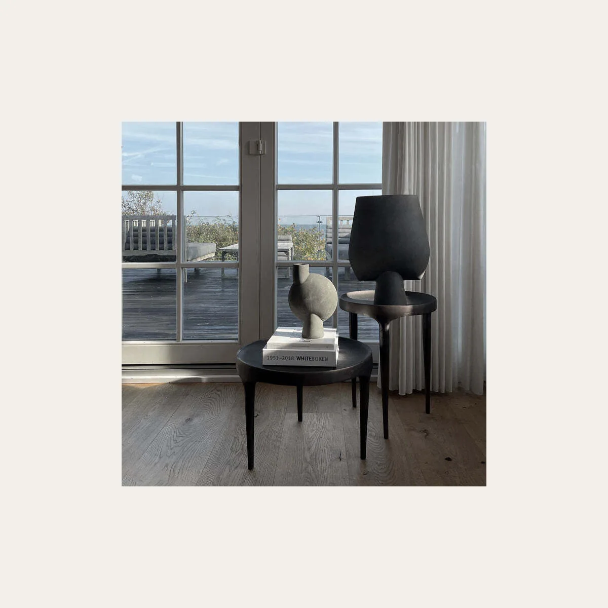 Phantom Table, Tall - Burn Antique